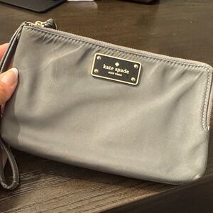 Kate Spade Light Gray Wristlet